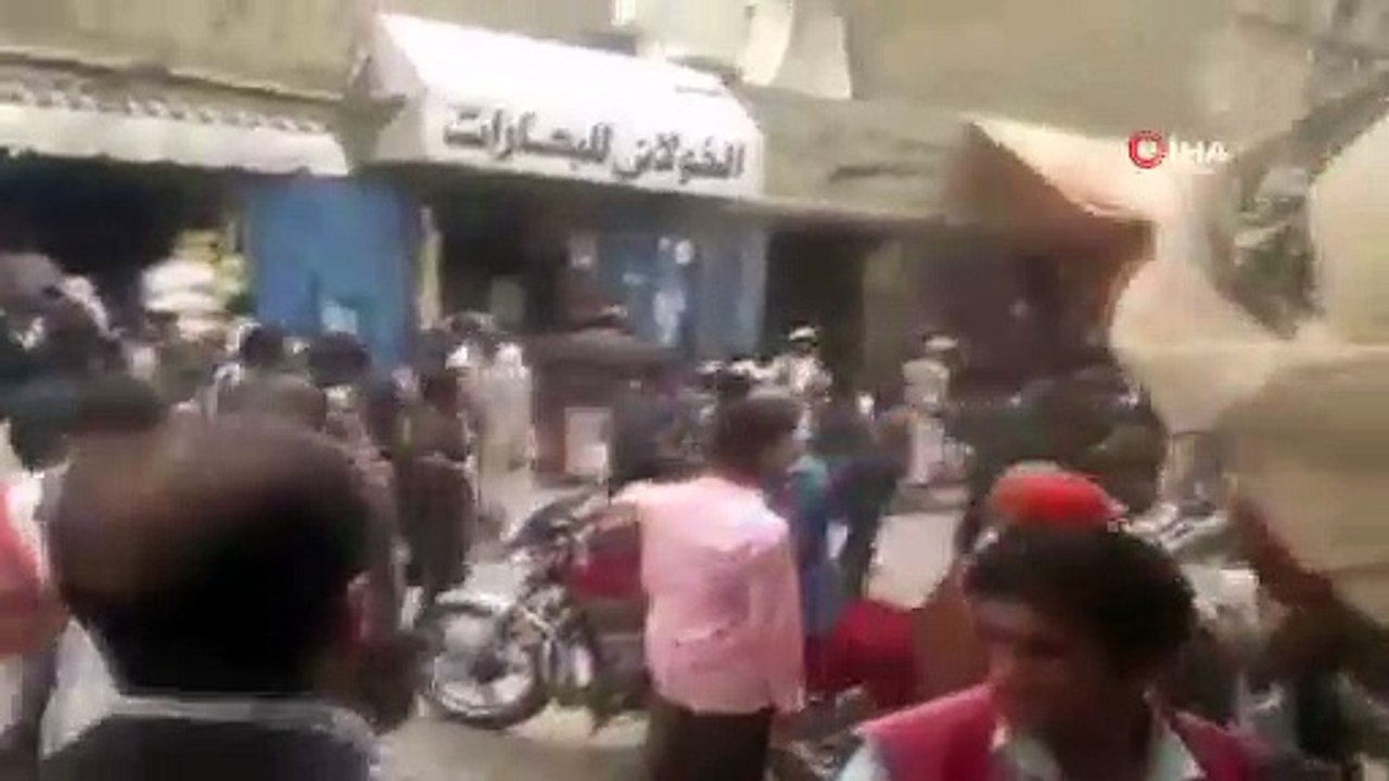 - Husiler ile esnaf arasında ‘para’ kavgası- Ortalık savaş alanına döndü, o anlar saniye saniye kameraya yansıdı