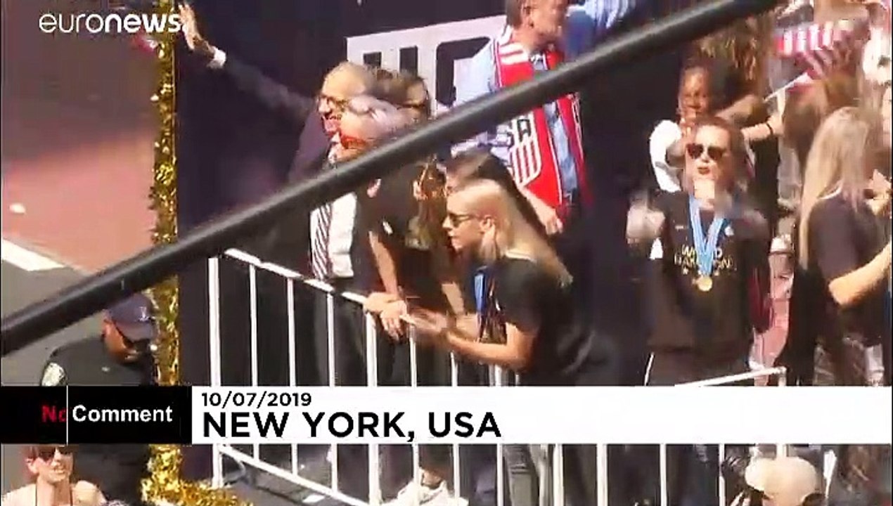 New Yorker feiern Fußball-Weltmeisterinnen