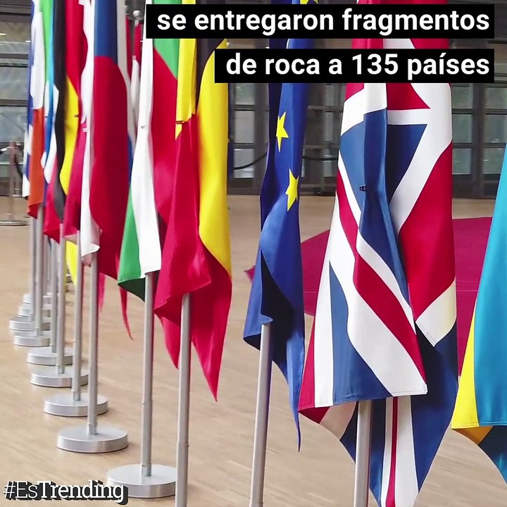 Exhibición de piedras lunares 50 años después de la misión del 'Apolo 11'