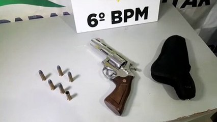 Revólver usado em 'tiro contra o próprio corpo' é apreendido