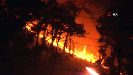 350 hektar alanda etkili olan yangın kontrol altına alınamıyor