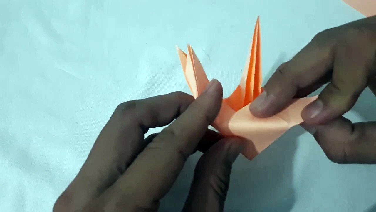 Origami nhen bau, Origami spider gourd,