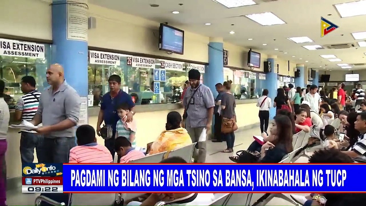Pagdami ng bilang ng mga Tsino sa bansa, ikinabahala ng TUCP
