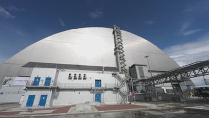 Zelenski inaugura el nuevo sarcófago sobre el reactor nuclear 4 de Chernóbil