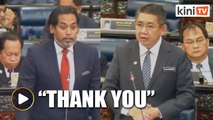 Minister thanks Khairy for asking a relevant question