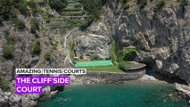 Amazing Tennis Courts: A Court Hidden Among Cliffs