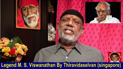 Legend M. S. Viswanathan By Thiravidaselvan (singapore) Vol 28