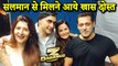 Salman Khan Poses With Sangeeta Bijlani And Mohnish Bahl On The Sets Of Dabangg 3