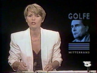 La 5 - 9 Août 1990 - Début JT 20H (Marie-France Cubadda)