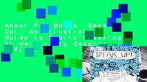 About For Books  Speak Up!: An Illustrated Guide to Public Speaking by University Douglas M Fraleigh