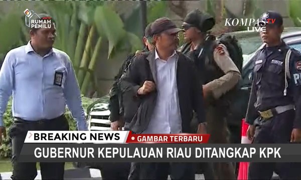 [TERBARU] Kena OTT, Gubernur Kepri Nurdin Basirun Tiba di Gedung KPK