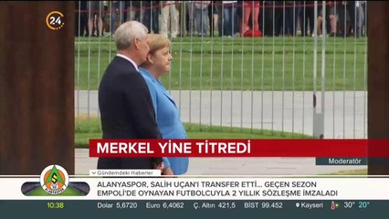 Merkel yine titredi