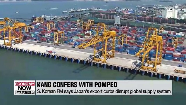 S. Korean FM and U.S. Secretary of state discuss Japan export curb, N. Korea over phone