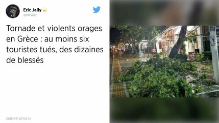 Grèce : Une tornade fait six morts, dont deux enfants, et 30 blessés