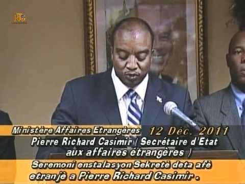 enstalasyon nouvo sekretè deta afè etranjè a Pierre Richard Casimir.flv