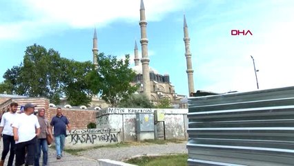 EDİRNE Selimiye Camisi'nde görüntü kirliliği