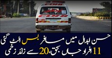 11 killed, 17 injured in road accident near Hasan Abdal