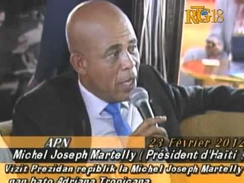 Vizit Prezidan repiblik la Michel Joseph Martelly nan Bato Adriana Tropicana
