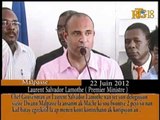 Chèf Gouvènman an Laurent Salvador Lamothe nan tèt yon delegasyon vizit Dwann Malpas la