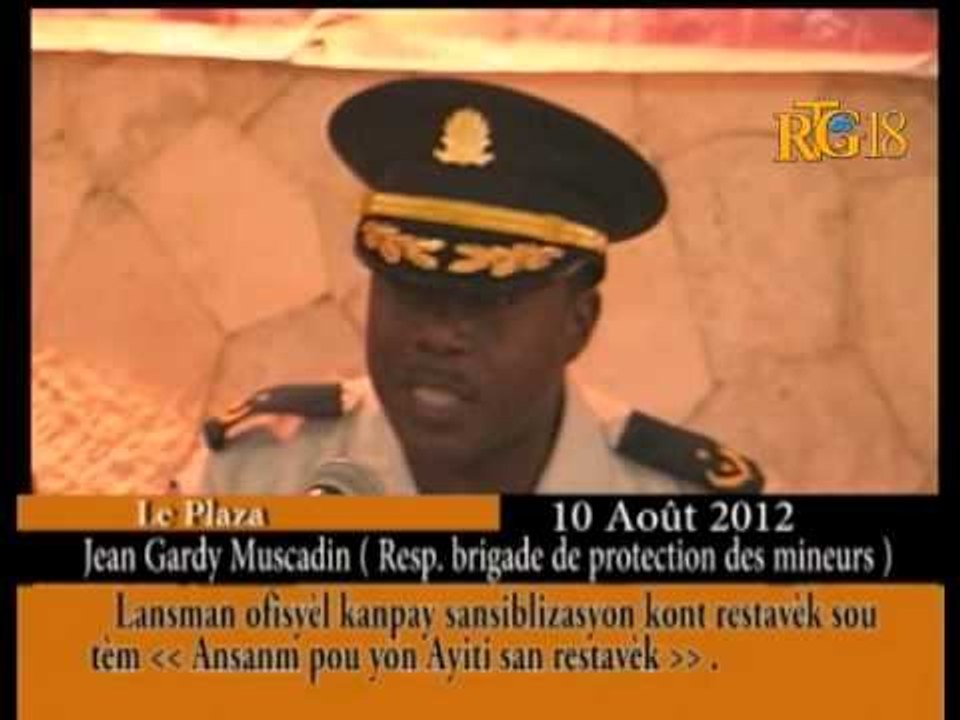 Lansman ofisyèl kanpay sansiblizasyon kont restavèk sou tèm ''Ansanm pou yon Ayiti san restavèk.