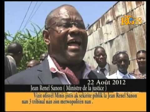 Vizit ofisyèl Minis Jistis ak sekirite piblik la Jean Renel Sanon nan 3 tribinal.