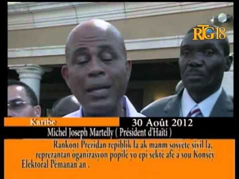 Rankont Prezidan repiblik la ak manm sosyete sivil la.
