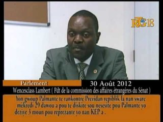 Yon gwoup Palmantè te rankontre Prezidan repiblik la nan sware mèkredi 29 dawou a.