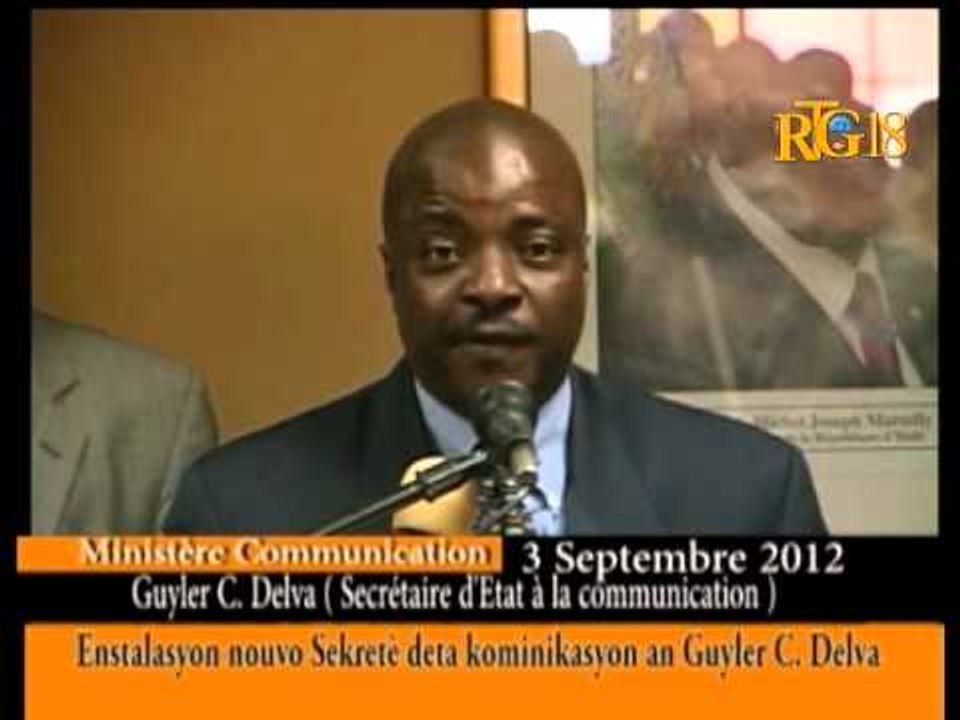 Enstalasyon nouvo Sekretè deta kominikasyon an Guyler C,Delva.