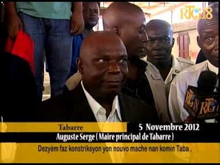 Dezyèm faz kontriksyon yon nouvo mache nan komin Taba.