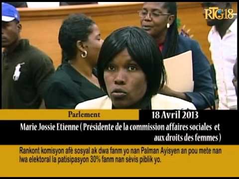 Rankont komisyon afè sosyal ak dwa fanm yo nan Palman Ayisyen an.