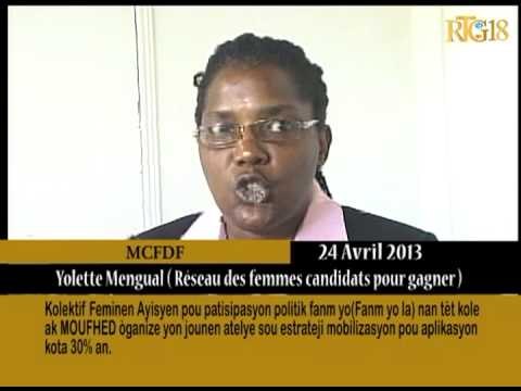Kolektif Feminen Ayisyen pou patisipasyon politik fanm yo Fanm yo la) nan tèt kole ak MOUFHED.