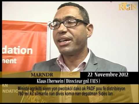 Ministè Agrikilti siyen yon pwotokòl dakò ak PADF pou fè distribisyon 760 mil kit alimantè