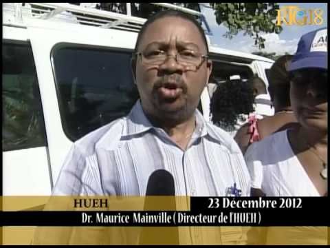 Premyè Dam repiblik la Sophia St Rémy Martelly fè distribisyon jwèt pou timoun nan matènite lop