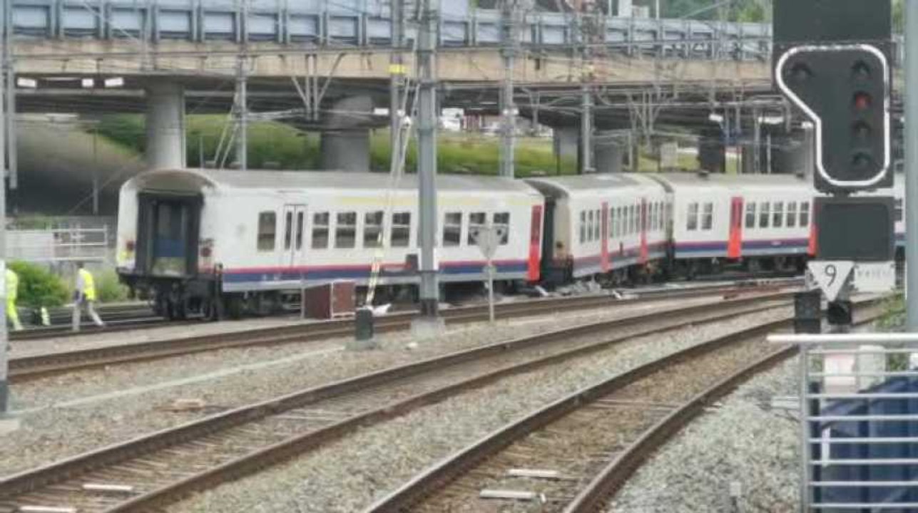Déraillement train Liège