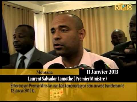 Entèvansyon Premye Minis lan nan komemorasyon 3em anivèsè tranbleman tè 12 janvye 2010 la.