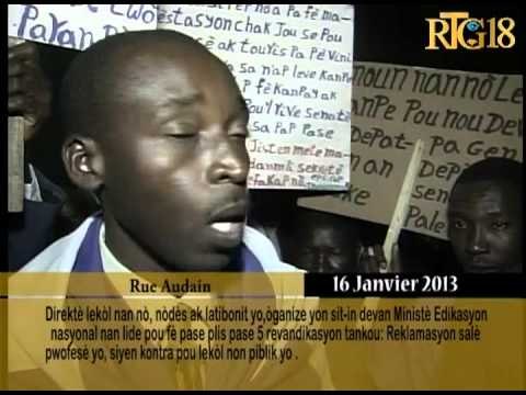 Direktè lekòl nan Nò,Nòd ak Latibonit yo, òganize yon Sitting devan Ministè Edikasyon nasyonal