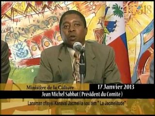 Lansman ofisyèl kanaval Jacmel la sou tèm ''La Jacmelitude''.