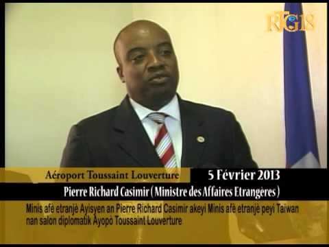 Minis afè etranjè an Pierre Richard Casimir akeyi Minis afè atranjè peyi Taïwan nan