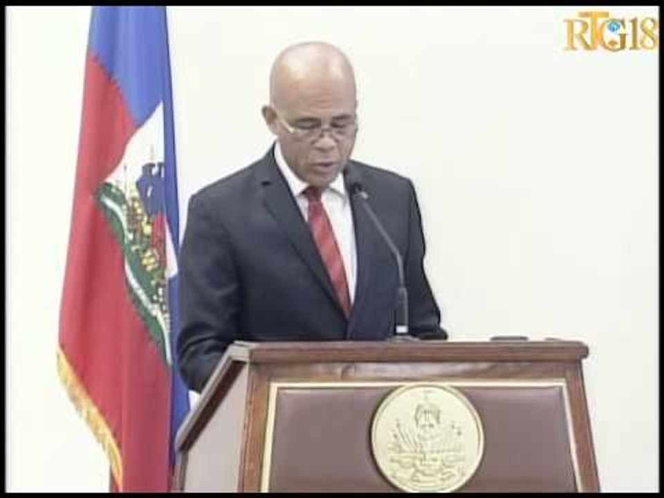rankont Prezidan Repiblik la Michel Joseph Martelly ak Vis-Prezidan Palman Ewopeyen an.