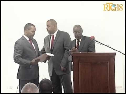 Seremoni enstalasyon nouvo Direktè jeneral OFATMA a Max Rudolph Saint-Albin.