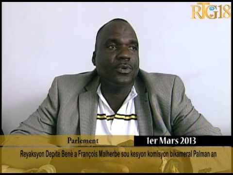 Reyaksyon Depite Benè a François Malherbe sou kesyon komisyon bikameral Palman an.