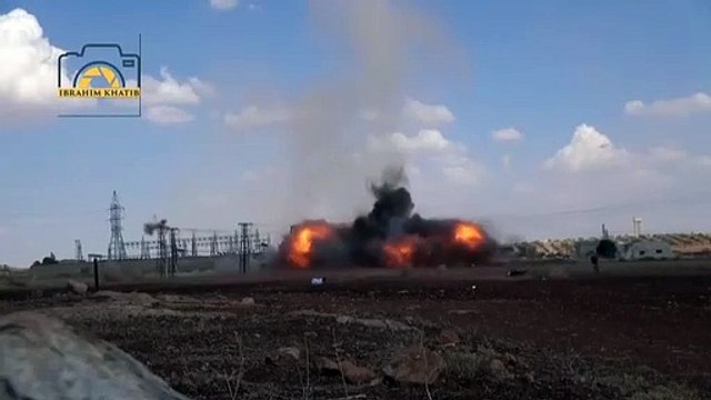 خسائر كبيرة في العتاد العسكري لميليشيا أسد داخل بلدة الحماميات (فيديو)