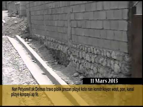 Nan Petionvil ak Delmas travo piblik prezan plizyè kote nan konstriksyon wout,kanal.