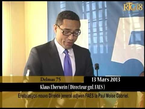 Enstalasyon nouvo Direktè jeneral adjwen FAES la Paul Moïse Gabriel.