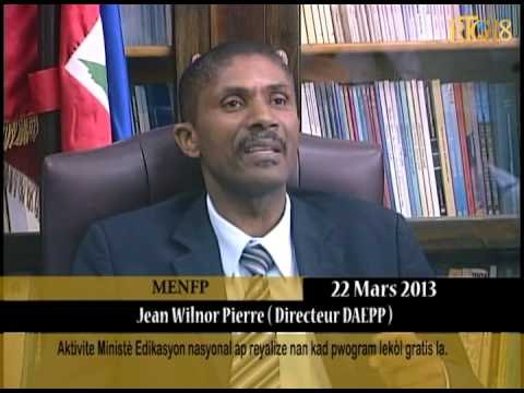 Aktivite Ministè Edikasyon nasyonal ap reyalize nan kad pwogram lekòl gratis la.