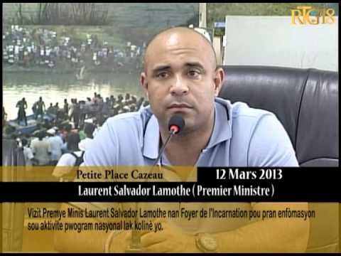 Vizit Premye Minis Salvador Lamothe nan Foyer la l'Incarnation.