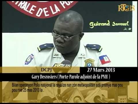 Bilan operasyon Polis nasyonal la reyalize nan zòn metwopolitèn soti premye mas pou rive 25 mas.