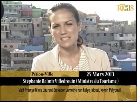 Vizit Premye Minis Laurent Salvador Lamothe nan katye Jalouzi, Komin Petyonvil.