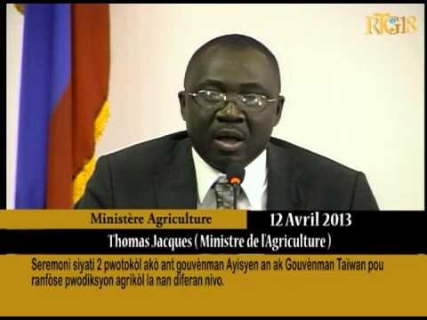 Seremoni siyati pwotokòl akò ant Gouvènman Ayisyen an ak Gouènman Taïwan.