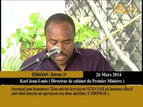 Seremoni pou komemore 32èm anivèsè kreyasyon SEMANAH ak lansman ofisyèl sant obsèvansyon ak operasyo